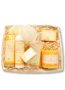 Plumeria Petals Large Hawaiian Gift Basket