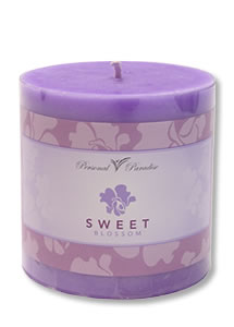 Sweet Blossom Organic Pillar Candle